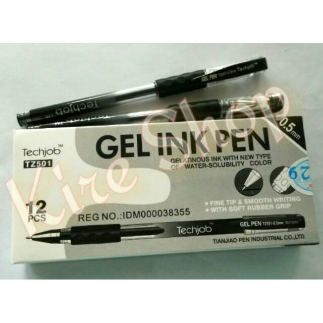 

Techjob Gel TZ501 Bolpen / Bolpoin / Ballpoint LUSINAN