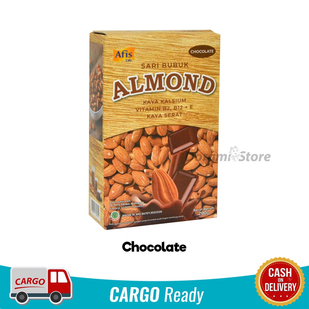 

Afis Sari Bubuk minuman segala usia terbuat dari kacang almond berkualitas