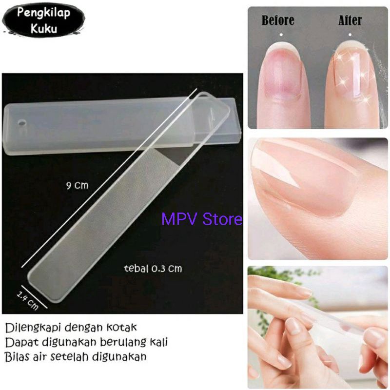 Pengkilat Kuku (Free Box) Kikir Kuku Manicure Pedicure l Magic Nail Shiner