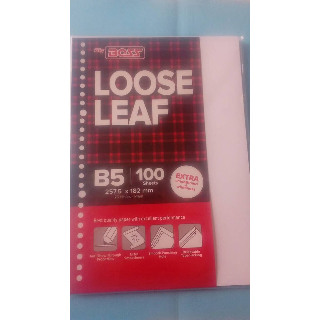 

Dijual ISI BINDER LOOSE LEAF B5 POLOS isi 100 lembar Terlaris