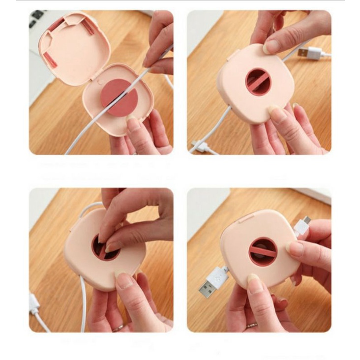 PENGGULUNG KABEL PERAPIH PENGATUR GULUNGAN KABEL HP USB HANDPHONE