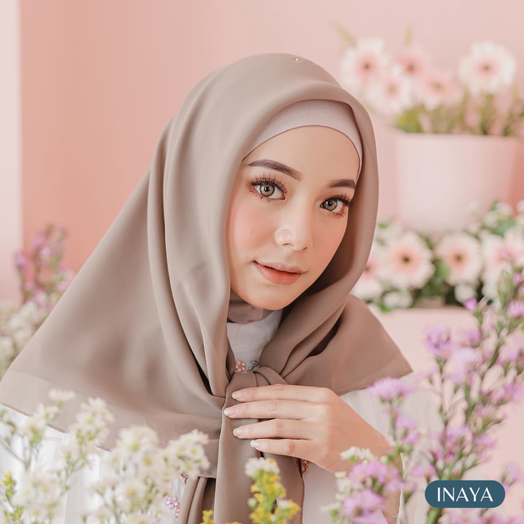 Jual Zena Bella Square Hijab Segi Empat Frappucino Shopee Indonesia