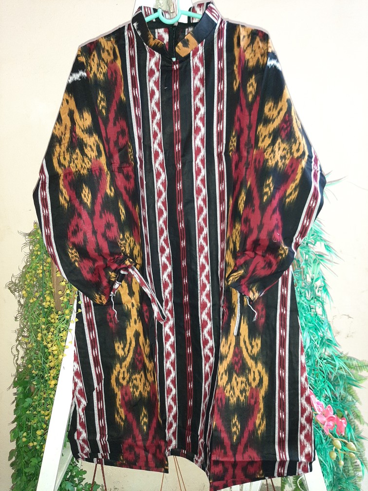 Murah Terlaris Serut Genes Jelita Tunic Navbor Yelbor Whitbor Creambor Tunik Batik