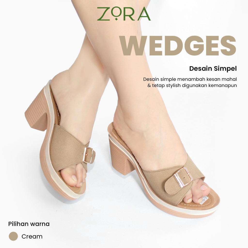 Sandal Wanita Zora Wedges Wanita ARUMI Terbaru 2022