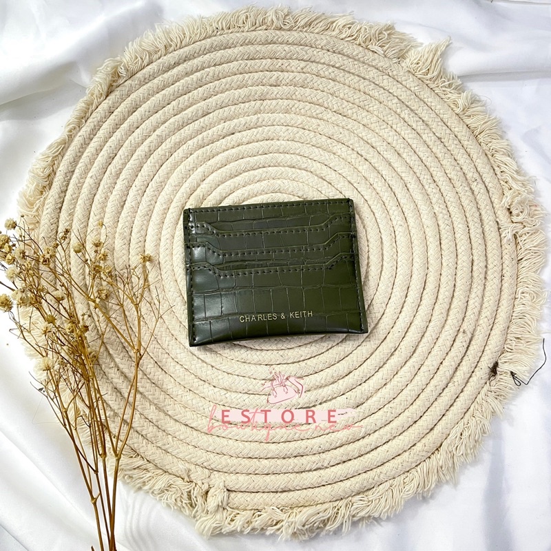 Dompet Kartu Import Ck Croc effect