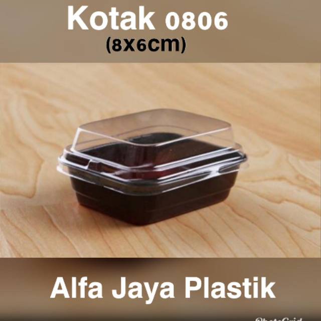 tempat mika kotak 0806/ kue / tart isi 100