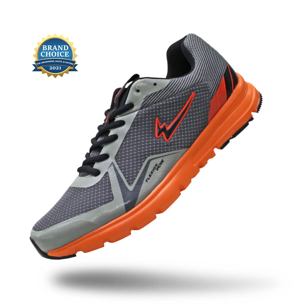 Sepatu Eagle Thunderbolt - Dark Grey Orange –  Running Shoes