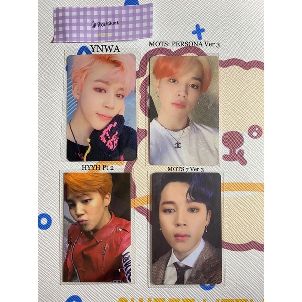 BTS JIMIN PHOTOCARD ALBUM OFFICIAL - YNWA PERSONA HYYH2 MOTS 7