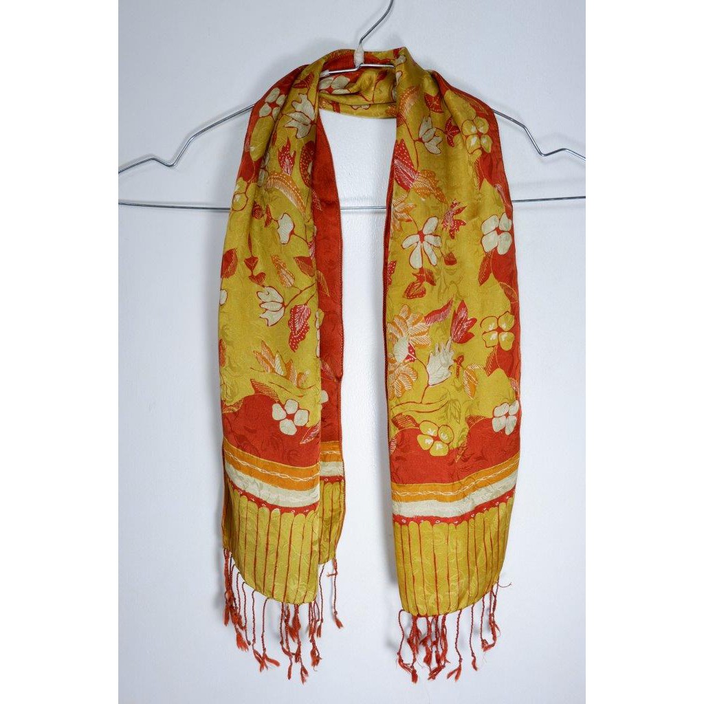 TERMURAH! Scarf Batik Sutra Tulis Premium | syal batik shawl batik scarf batik sutra batik tulis