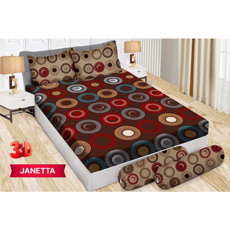 (BISA COD) SPREI BONITA DISPERSE 3D UK 180*200 CM