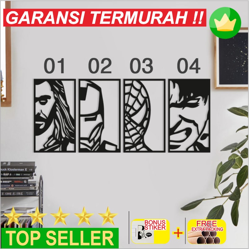 

Promo Superhero Keren Acrylic Wall Decoration Hiasan Dinding - 01 20x12 Keren