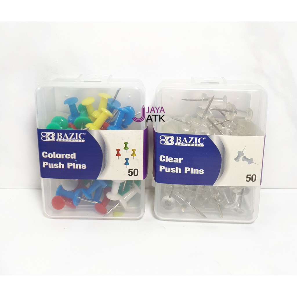 

Paku Payung - Push Pin Bening Warna Isi 50
