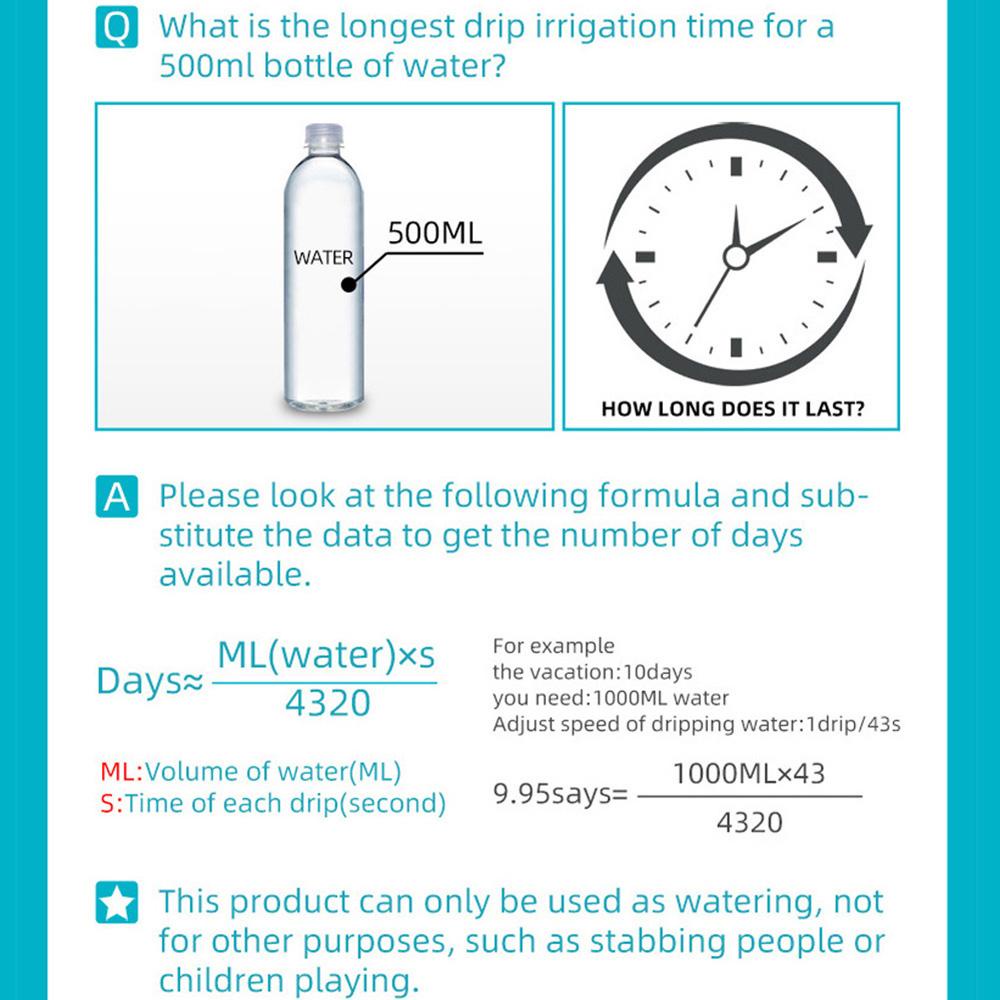 [Elegan] Otomatis Drip Spike Rumah Tangga Self-Watering Spike Perlengkapan Taman Tanaman Hias Penyiram Tanaman Indoor