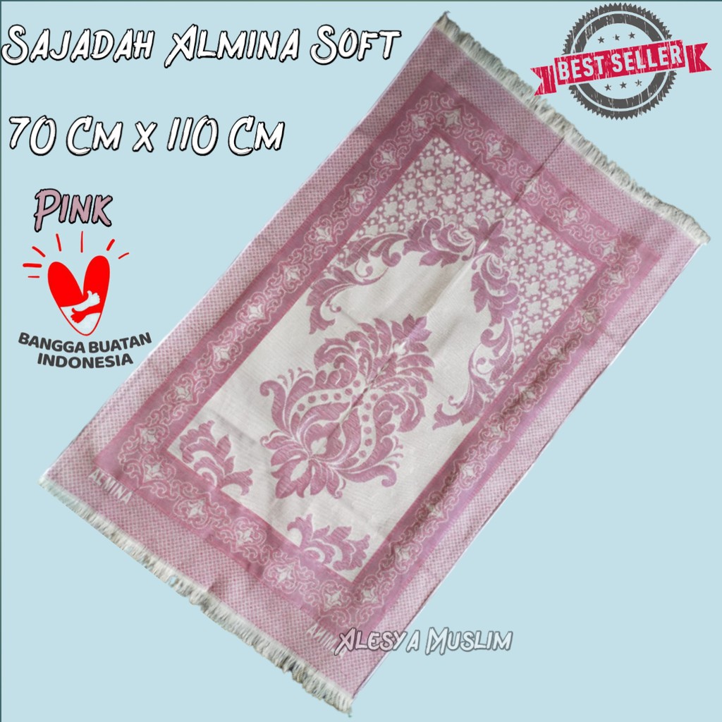 Sajadah made in turkey/sajadah Almina Soft/sajadah bahan katun Poly/bisa bayar ditempat/COD