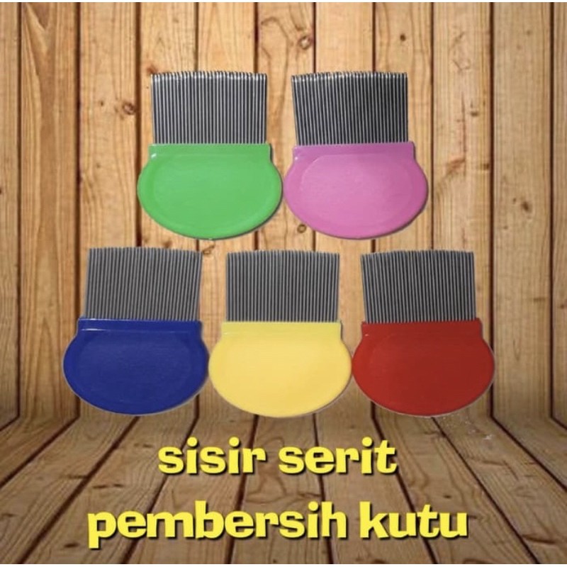 Sisir Serit Anti Kutu - Sisir Kutu Logam Pembasmi Kutu - Sisir Stainless