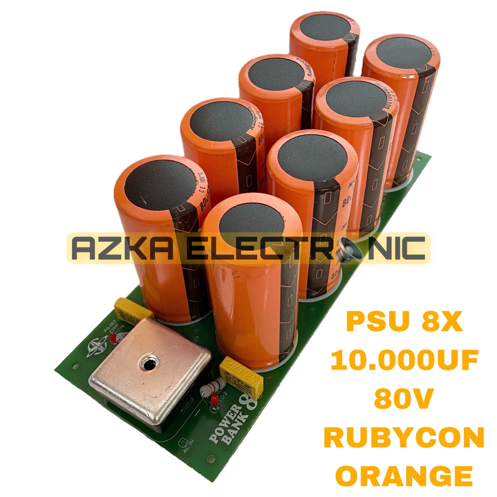 Kit Power Supply 8 x 10.000uF 80V Rubycon