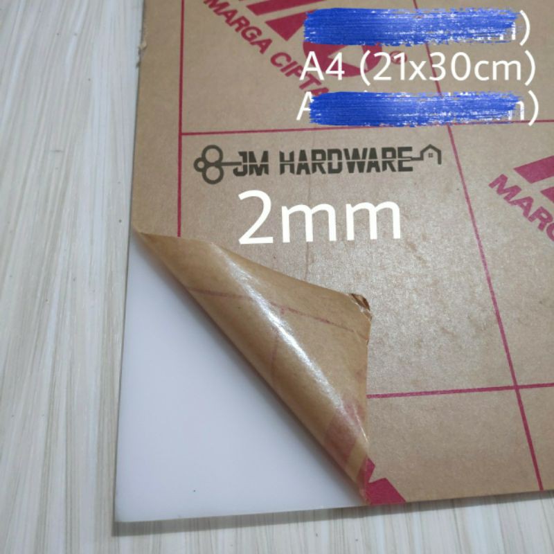 

Acrylic putih susu 2mm A4 mika akrilik lembaran