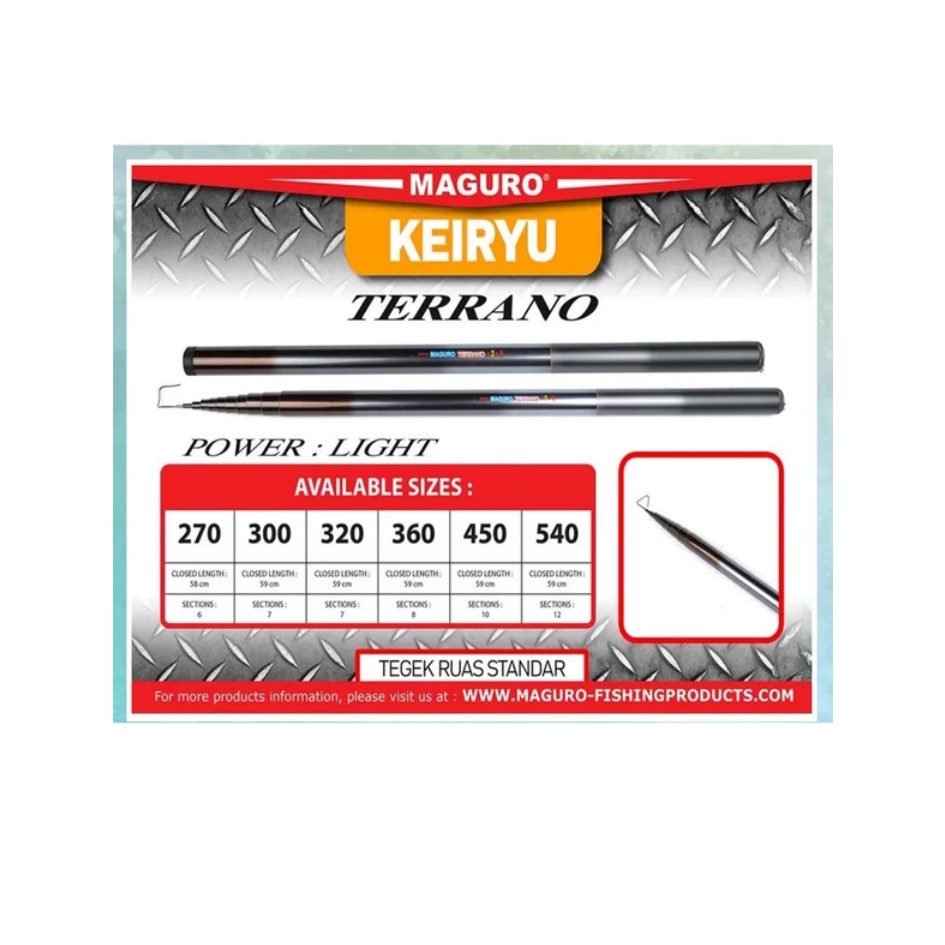 Joran Pancing Tegek Maguro Terrano 270 300 320 360 450 540 cm