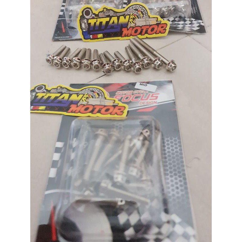 Jual Baut Blok Cvt Probolt Mio Sporty Dan Nouvo Chrom Krom Shopee