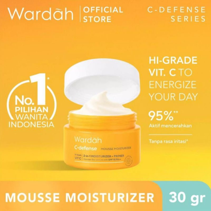 WARDAH C Defense DD / Energizing Creamy Wash / Serum / Face Mist