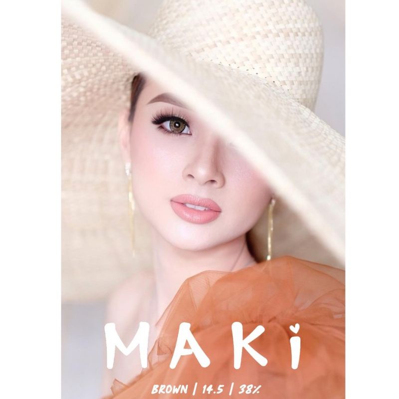 softlens MAKI by Urban Gray brown (NORMAL S/D 0.50 sampai -10.00)