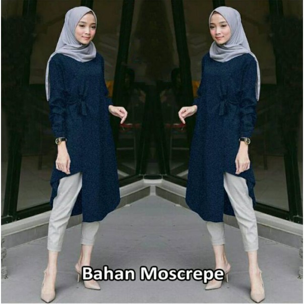 Baju tunik kekinian murah fashion muslim A2 | Shopee Indonesia