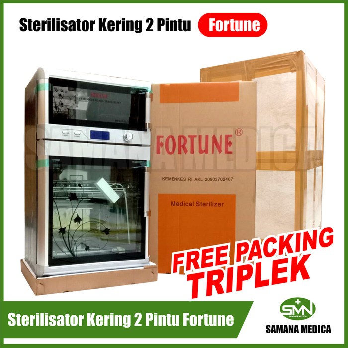 Sterilisator Kering Fortune 2 Pintu Steril Alat Bedah Medis Klinik