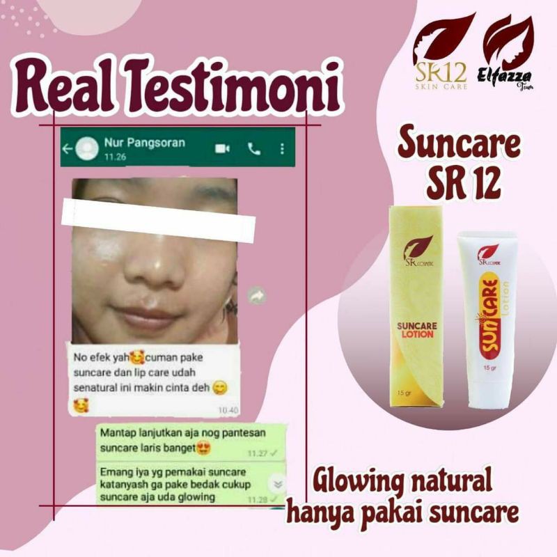 SR12 SUNCARE BPOM / SUNBLOCK SPF 25++ / MENJAGA KULIT TETAP SEHAT