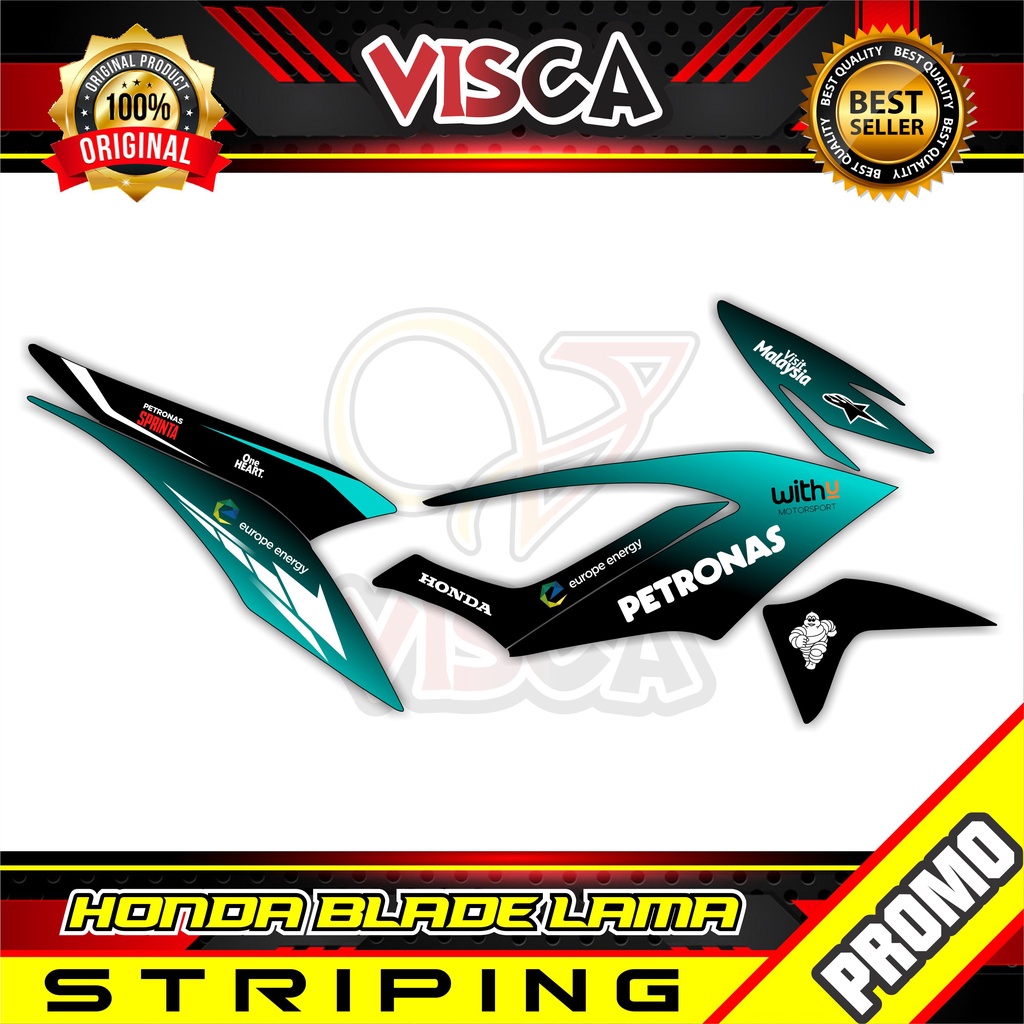Stiker Variasi Striping Blade lama petronas