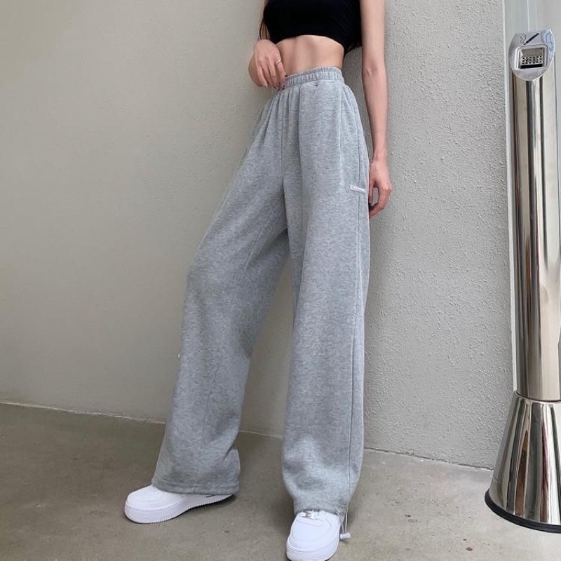 denver jogger // sweatpants baggy oversize wide leg flare trackpants basic
