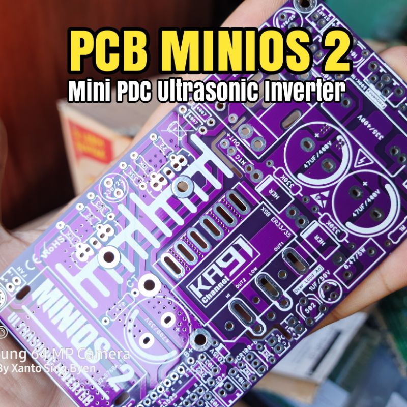 PCB PDC 2 FET MINIOS 2 UNTRASONIC INVERTER UPTO 500W