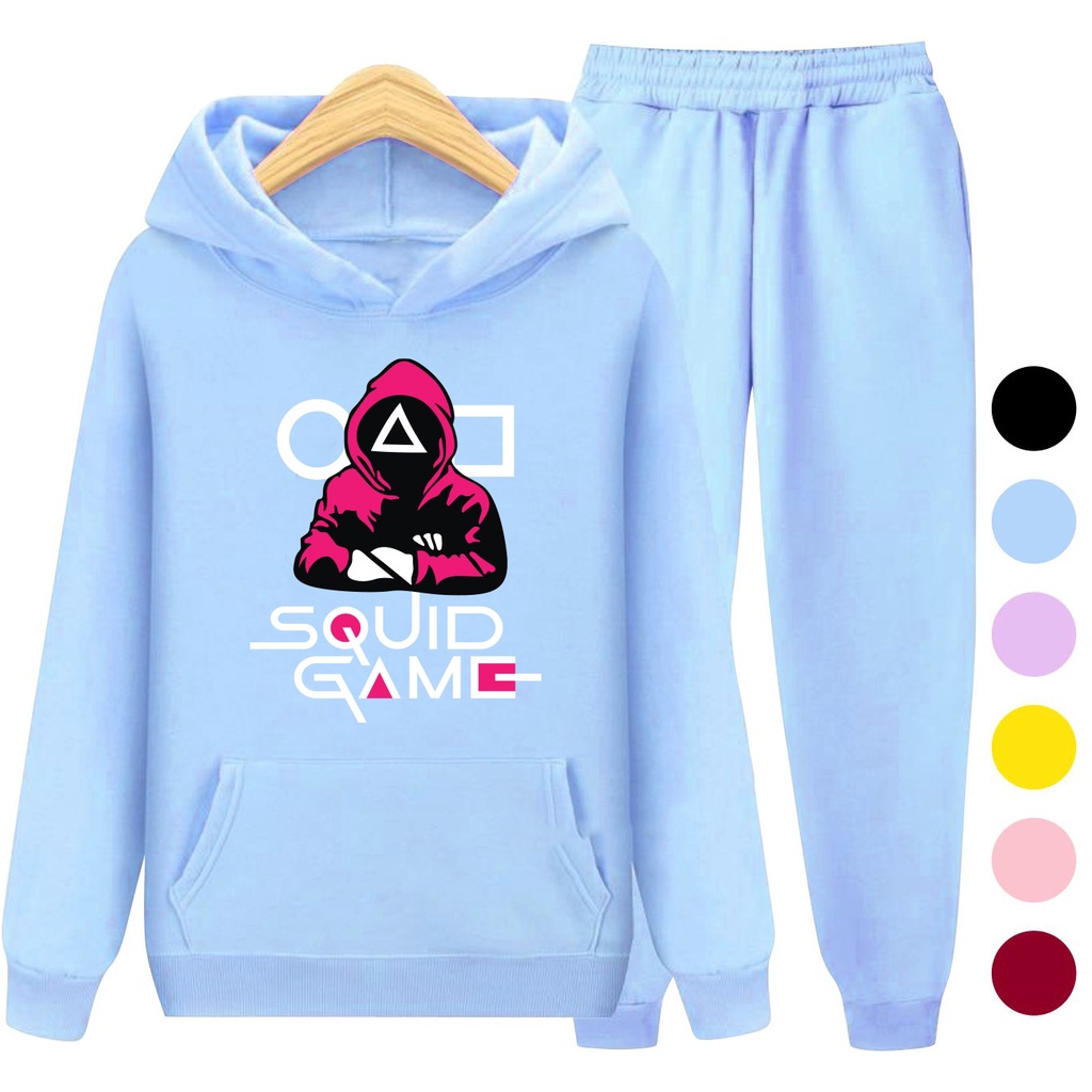 Setelan Sweater Anak + Celana Motif GAME / Set Sweater Hoodie Anak Laki - Laki Perempuan Usia 3-15 Tahun