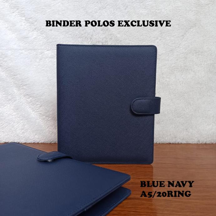 

BARU! BINDER POLOS EXCLUSIVE WARNA BLUE NAVY A5 DAN B5