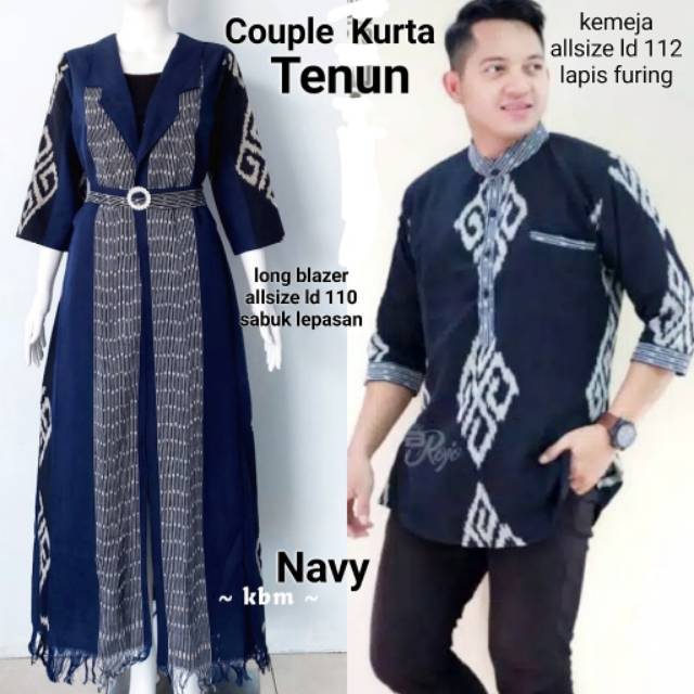 Restock Couple dina kemeja kurta tenun ori troso