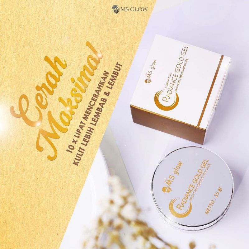 Radiance Gold MS Glow 100% original skincare wajah wanita mencerahkan termurah (bisa cod)