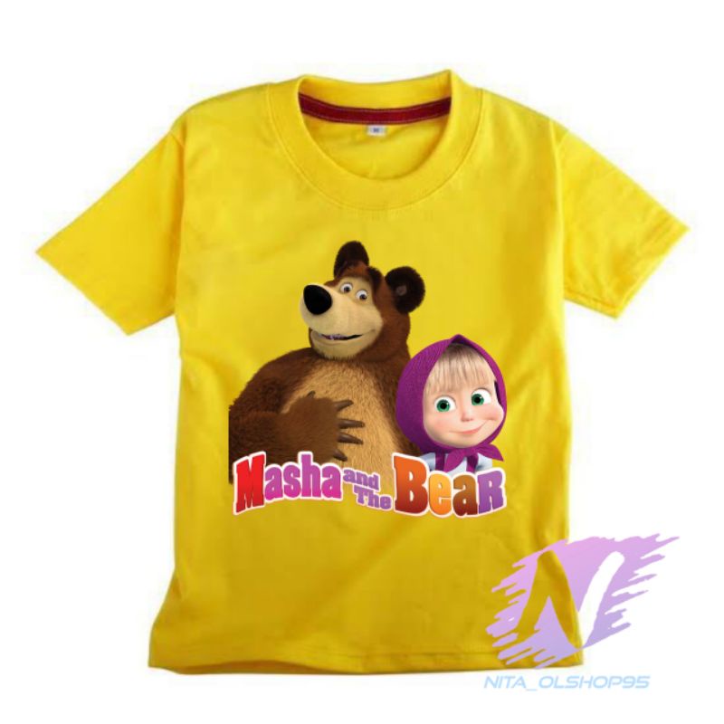 kaos anak marsa and the bear kaos masha