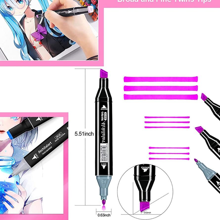 

BEST SELLER TouchFive 24/36/48/60/80 Warna Sketsa Spidol Umum General Marker Set Animation Markers``