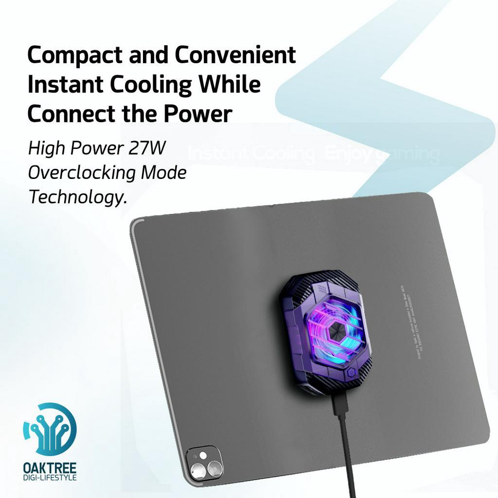 Oaktree Funcooler X65A Fan Cooler Radiator Pendingin Tablet iPad Cooling Fan Gaming