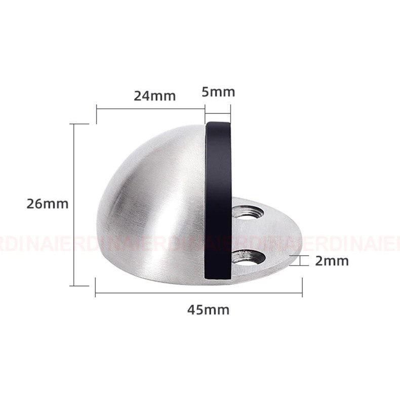 Penahan Pintu Anti-Collision Magnetic Door Stopper - DS-09 - Silver