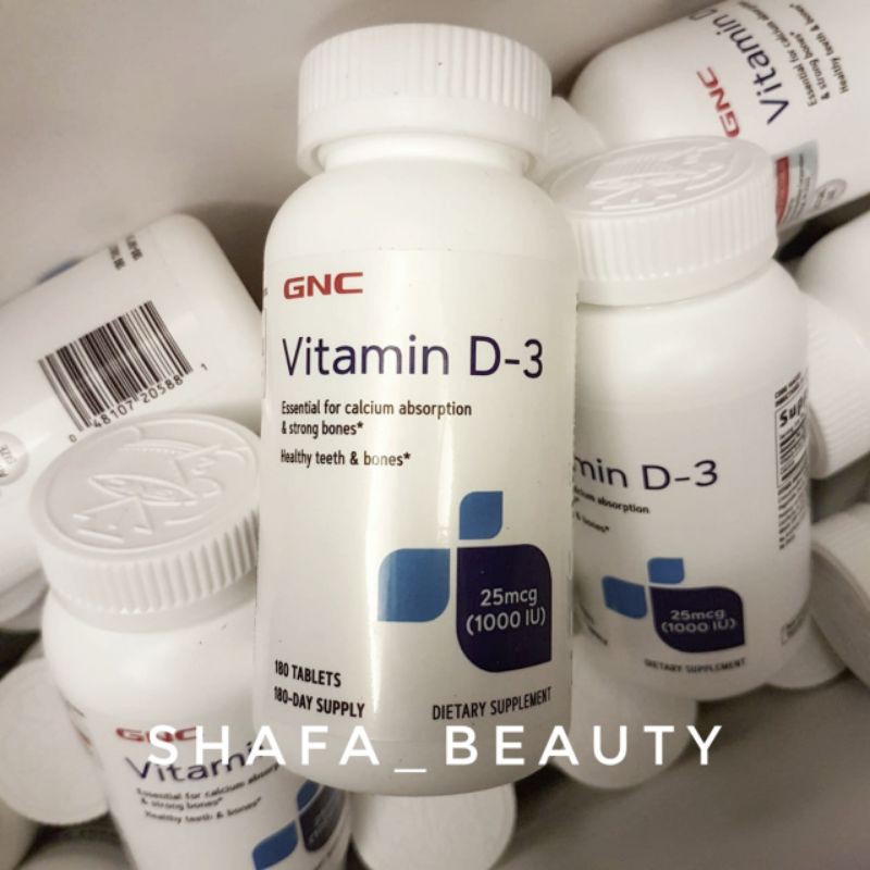 GNC VITAMIN D-3 1000 IU 180 TABLETS