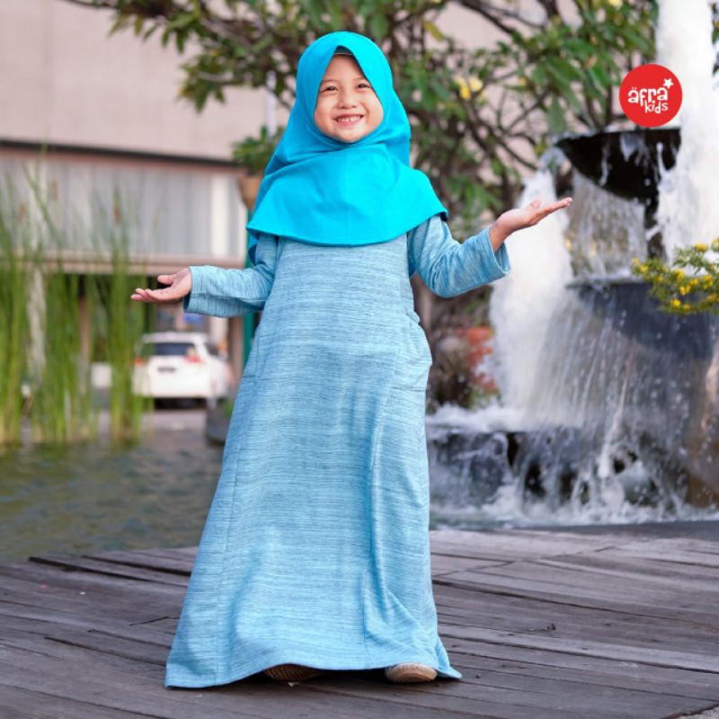 GAMIS AFRA KIDS / GAMIS ANAK / GAMIS POLOS