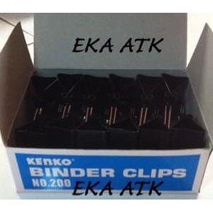 

HOT SALE|BEST SALLER Binder Clips Kenko 200 / Klip / Penjepit / Jepitan Kertas Hitam