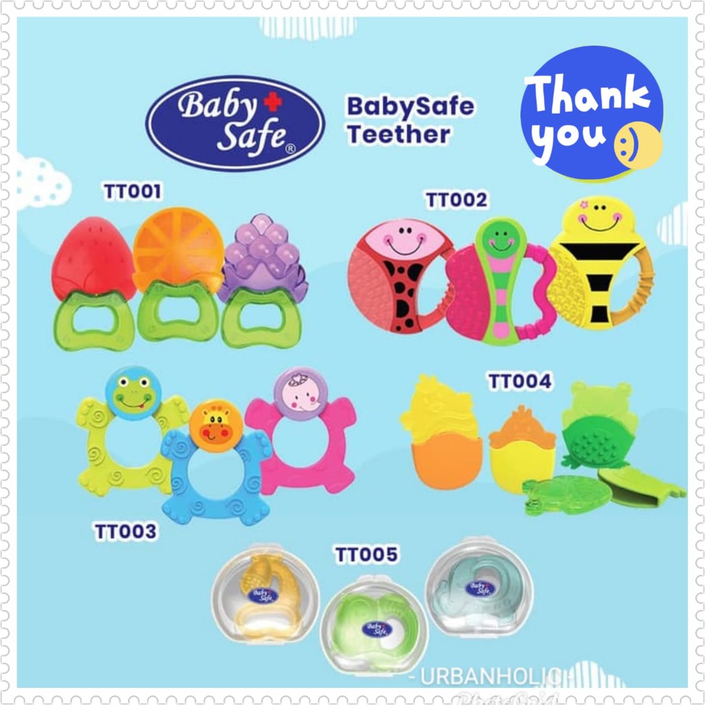 Baby Safe Teether Mainan Gigitan Bayi TT001 TT002 TT003 TT004 TT005