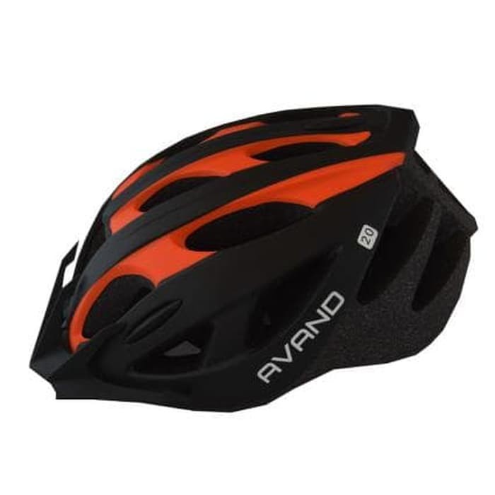 Helm Sepeda Avand Tipe A20 warna Orange Hitam | Shopee Indonesia