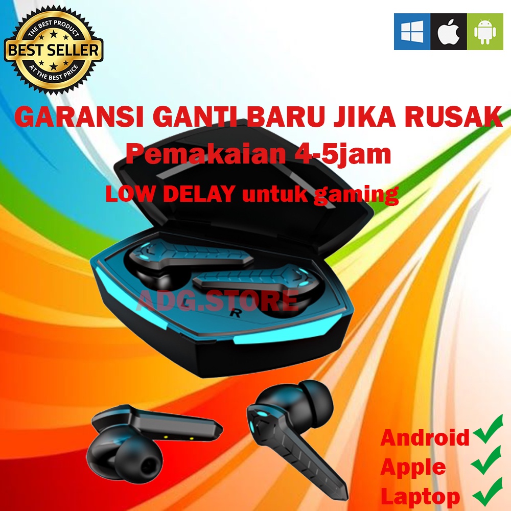 [COD] TWS Earphone Gaming P36 full bass low delay dengan mic