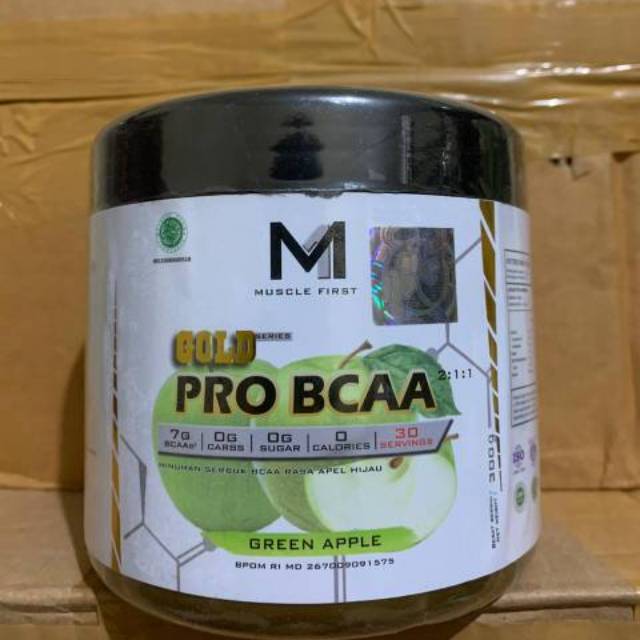 Muscle First Pro BCAA 300 gram / 30 serving Gold Series MuscleFirst M1 Nutrion BPOM HALAL MUI