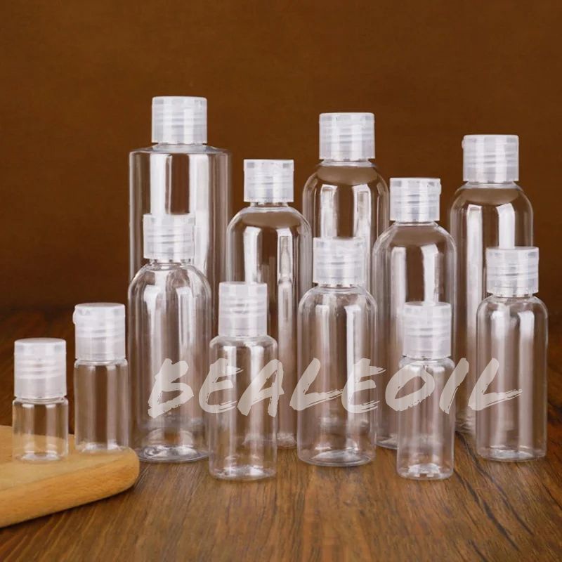 Botol Plastik PET Tutup Flip 20ml 30ml 60ml 100ml Bening BEALE PACKAGING