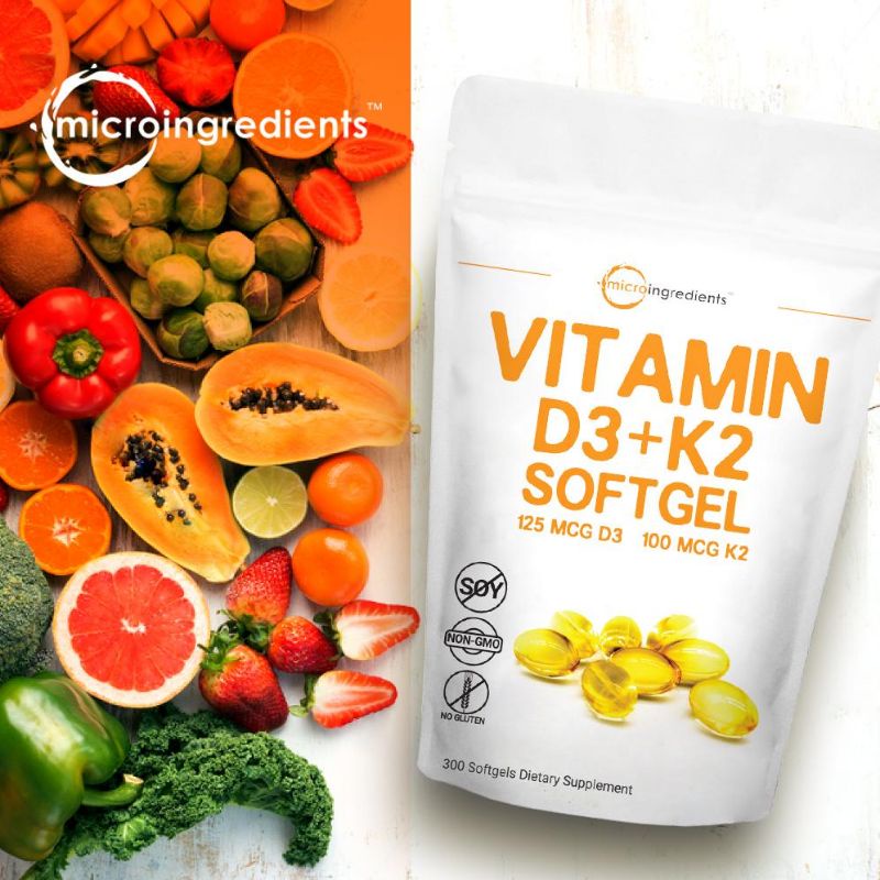 MicroIngredients D3 + K2 300 softgels