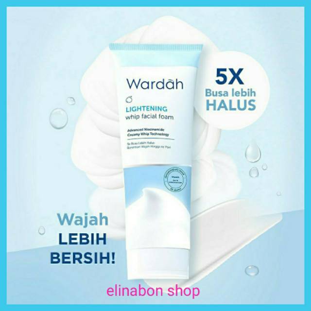 Wardah lightening whip facial foam 100&amp;50ml