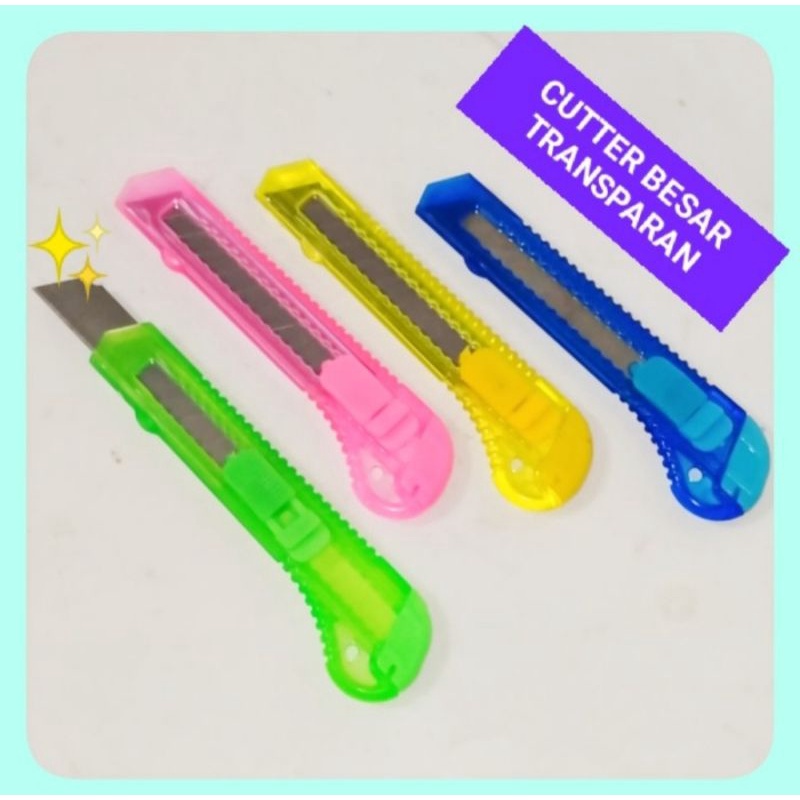 

Cutter Besar Transparant Warna Warni